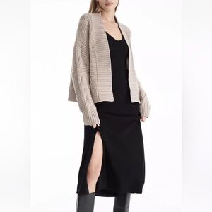 Naked Cashmere Augustina Crop Cashmere Cardigan Sweater XS